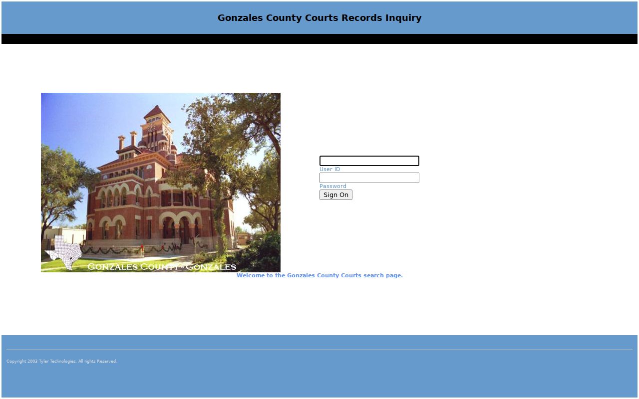 Gonzales County Odyssey Public Access gateway