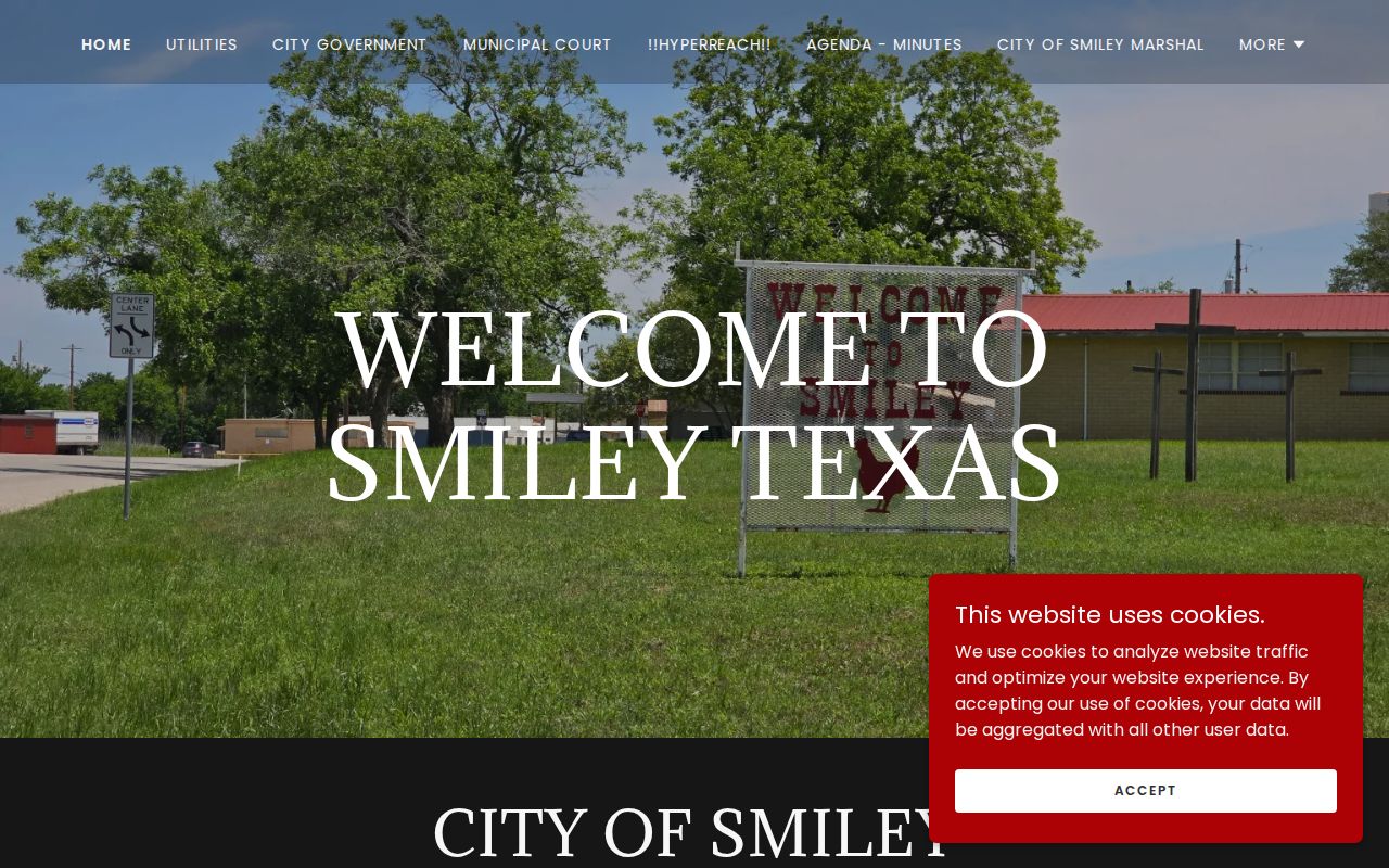 Smiley City Hall contact and location page